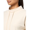 image:imageNautica Womens Long Sleeve Mock Neck Pullover SweatshirtWhite Swan