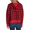 image:imageNautica Womens Long Sleeve Plaid Quilted HoodieBlackHaute Red