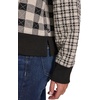 image:imageNautica Womens Long Sleeve Plaid Quilted HoodieBlackWhite Swan