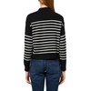 image:imageNautica Womens Long Sleeve Pullover Mockneck SweaterBlackWhite Swan