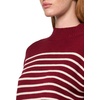 image:imageNautica Womens Long Sleeve Pullover Mockneck SweaterDeep RougeWhite Swan