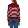 image:imageNautica Womens Long Sleeve Pullover Mockneck SweaterDeep RougeWhite Swan