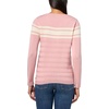 image:imageNautica Womens Mariner Stripe Pullover Boatneck Long SleeveBridal Rose Multi