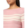 image:imageNautica Womens Mariner Stripe Pullover Boatneck Long SleeveBridal Rose Multi