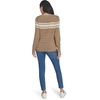 image:imageNautica Womens Mariner Stripe Pullover Boatneck Long SleeveCamel Multi