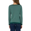 image:imageNautica Womens Mariner Stripe Pullover Boatneck Long SleeveForest Multi