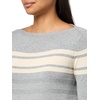 image:imageNautica Womens Mariner Stripe Pullover Boatneck Long SleeveHeather Mist Multi