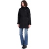 image:imageNautica Womens Midweight Stretch Puffer Jacket With Faux Fur Lined HoodBlack
