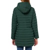 image:imageNautica Womens Midweight Stretch Puffer Jacket With Faux Fur Lined HoodVerde