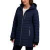image:imageNautica Womens Midweight Stretch Puffer Jacket with Storm CuffsNavy Seas