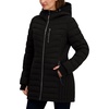 image:imageNautica Womens Midweight Stretch Puffer Jacket with Storm CuffsOnyx
