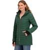 image:imageNautica Womens Midweight Stretch Puffer Jacket with Storm CuffsVerde