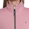 image:imageNautica Womens Mockneck Zip Up Fleece JacketBridal Rose