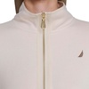 image:imageNautica Womens Mockneck Zip Up Fleece JacketNew White Swan
