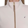 image:imageNautica Womens Mockneck Zip Up Fleece JacketWhite Swan
