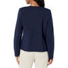image:imageNautica Womens Open Front Knit Captains Jacket JacketBlue
