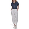 image:imageNautica Womens Pull on Cuffed Solid Ankle Length PantsBright White