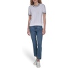 image:imageNautica Womens Short Sleeve Cable Pullover Sweater with TippingBright White Multi