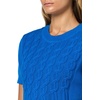 image:imageNautica Womens Short Sleeve Crew Neck Cable Solid SweaterCerulean