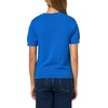 image:imageNautica Womens Short Sleeve Crew Neck Cable Solid SweaterCerulean