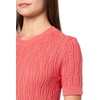 image:imageNautica Womens Short Sleeve Crew Neck Cable Solid SweaterCoralie