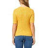 image:imageNautica Womens Short Sleeve Crew Neck Cable Solid SweaterDeep Maize
