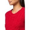 image:imageNautica Womens Short Sleeve Crew Neck Cable Solid SweaterHaute Red