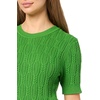 image:imageNautica Womens Short Sleeve Crew Neck Cable Solid SweaterNew Leaf