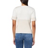 image:imageNautica Womens Short Sleeve Lurex VNeck PulloverIvory Multi