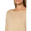 image:imageNautica Womens Short Sleeve Lurex VNeck PulloverLight FawnGold