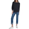 image:imageNautica Womens Short Sleeve Lurex VNeck PulloverNight Sky