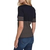 image:imageNautica Womens Short Sleeve Lurex VNeck PulloverNight Sky Multi