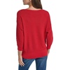 image:imageNautica Womens Short Sleeve Lurex VNeck PulloverScarlet