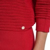 image:imageNautica Womens Short Sleeve Lurex VNeck PulloverScarlet