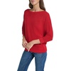 image:imageNautica Womens Short Sleeve Lurex VNeck PulloverScarlet