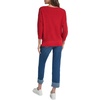 image:imageNautica Womens Short Sleeve Lurex VNeck PulloverScarlet