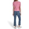 image:imageNautica Womens Short Sleeve Striped Pullover Sweater with TippingEnglish RoseWhite