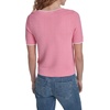 image:imageNautica Womens Short Sleeve Striped Pullover Sweater with TippingEnglish RoseWhite