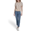 image:imageNautica Womens Short Sleeve Striped Pullover Sweater with TippingNight Sky Bright White