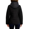 image:imageNautica Womens Short Stretch Hybrid Puffer JacketCaviar Black