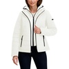 image:imageNautica Womens Short Stretch Hybrid Puffer JacketSail White