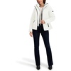 image:imageNautica Womens Short Stretch Hybrid Puffer JacketSail White