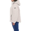 image:imageNautica Womens Short Stretch Puffer Jacket With Fur HoodLimestone
