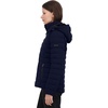 image:imageNautica Womens Short Stretch Puffer Jacket With Fur HoodNavy Seas