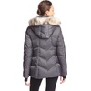 image:imageNautica Womens Short Stretch Puffer Jacket with Storm CuffsChrome