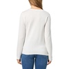 image:imageNautica Womens Soft Heart Long Sleeve Crewneck SweaterIvoryAster Pink