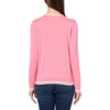 image:imageNautica Womens Solid Cable Long Sleeve Tipped SweaterPeonyIvory