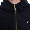 image:imageNautica Womens Solid Sherpa Zipup Hoodie JacketNight Sky
