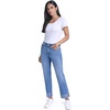 image:imageNautica Womens Straight Leg Denim Mid Rise JeanEmerson Wash