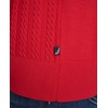 image:imageNautica Womens VNeck Cable Polo Long SleeveHaute Red